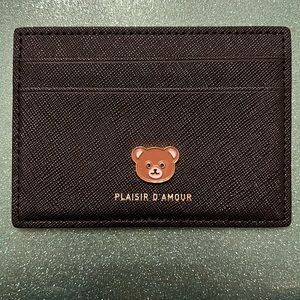 Bear Black Card Holder